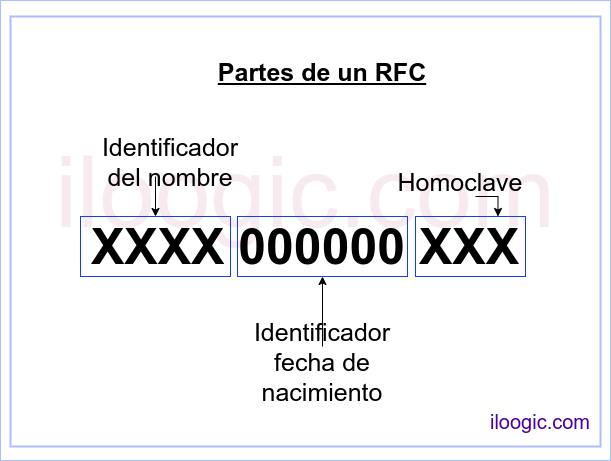 partes del rfc con homoclave